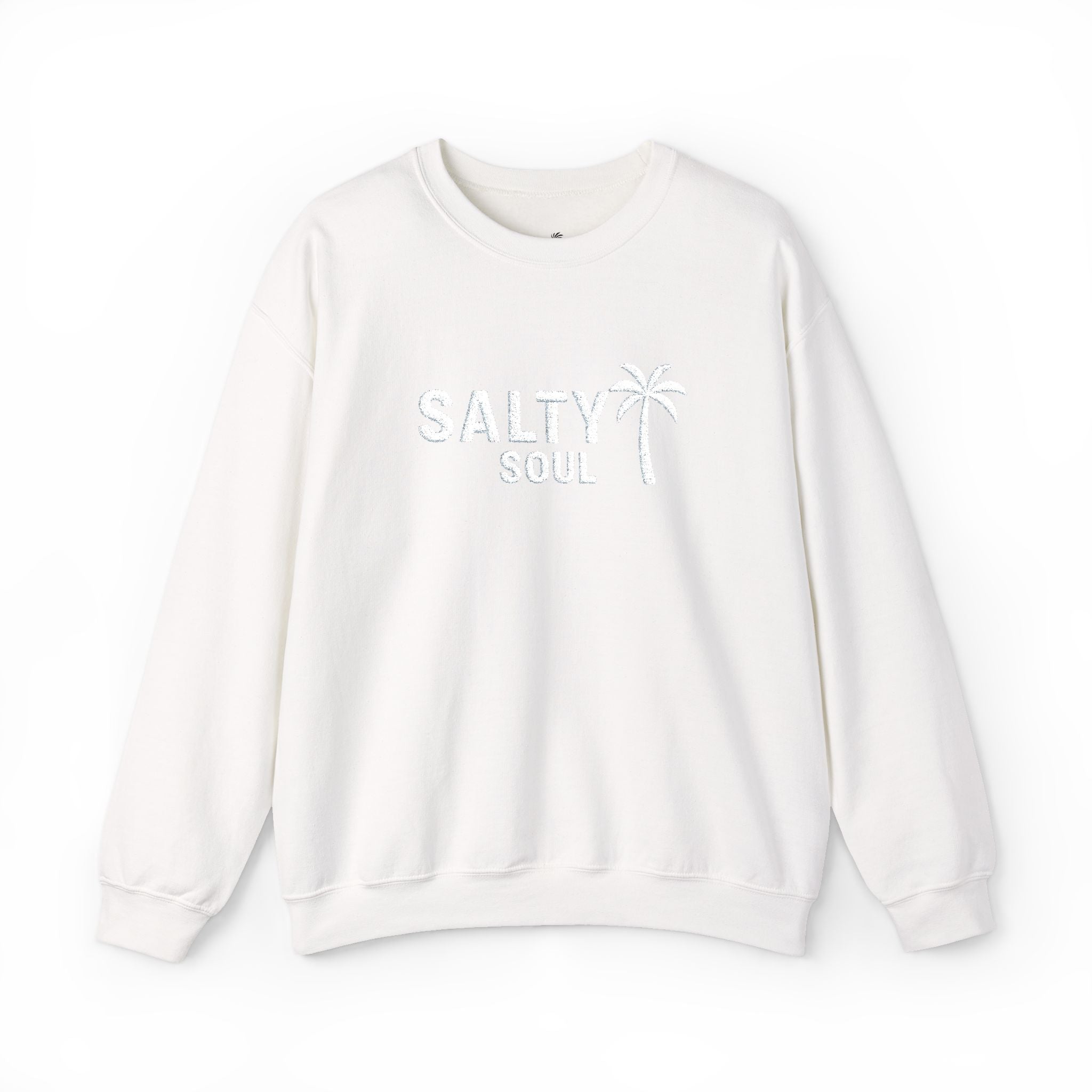 Salty Soul – Women’s Embroidered Sweatshirt Heavy Blend™ Crewneck Sweatshirt