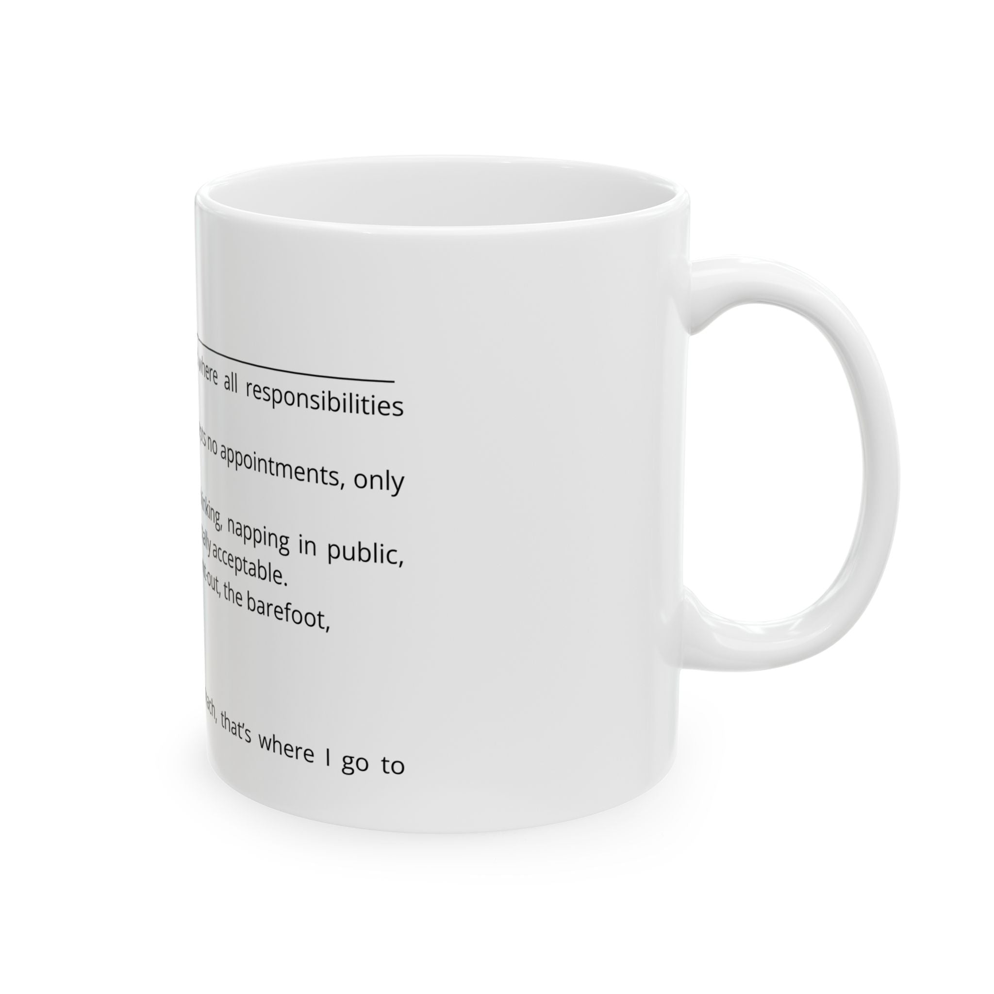 🐚 “Beach (noun)” Ceramic Mug – Sip the Tranquility, (11oz, 15oz)