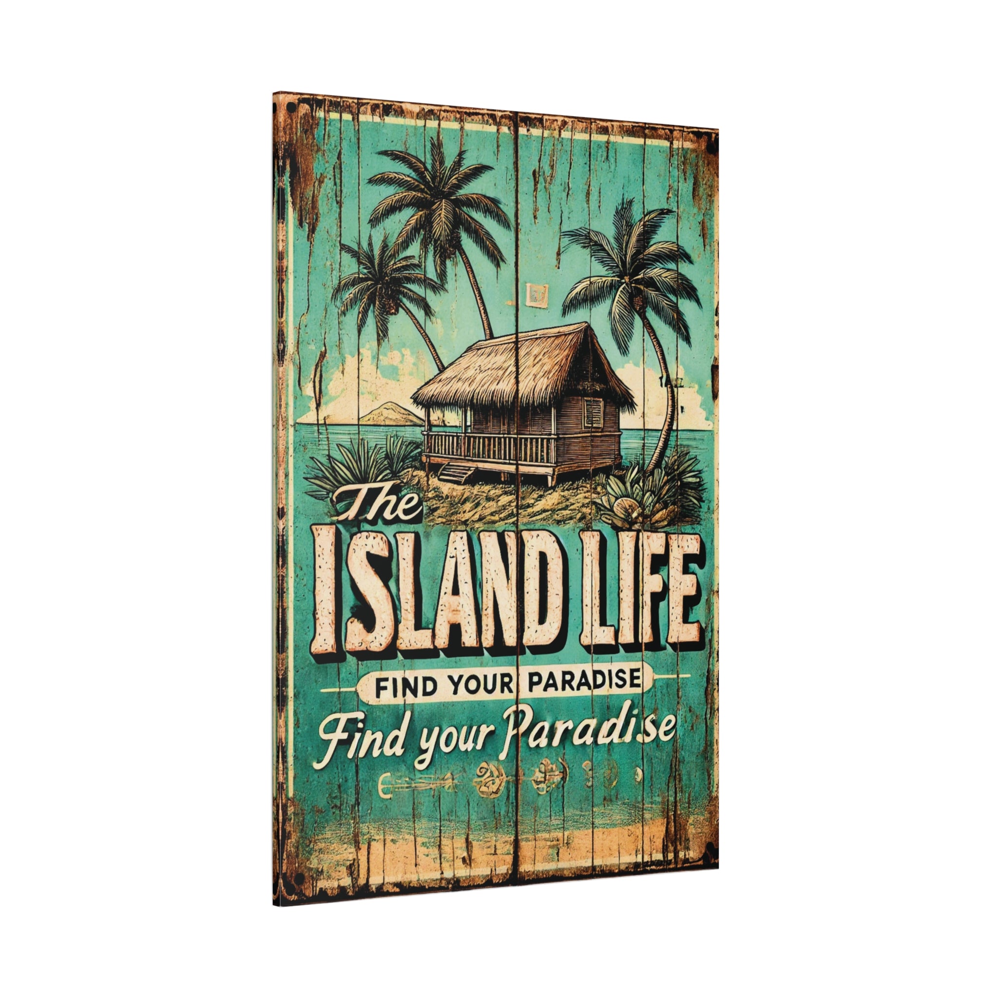Island Life Canvas Wall Art – Bring Tropical Paradise to Your Space Matte Canvas, Stretched, 1.25"