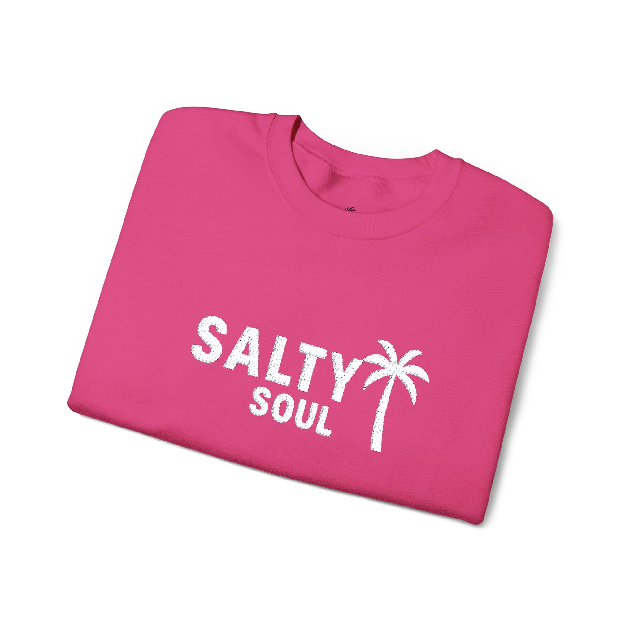Salty Soul – Women’s Embroidered Sweatshirt Heavy Blend™ Crewneck Sweatshirt