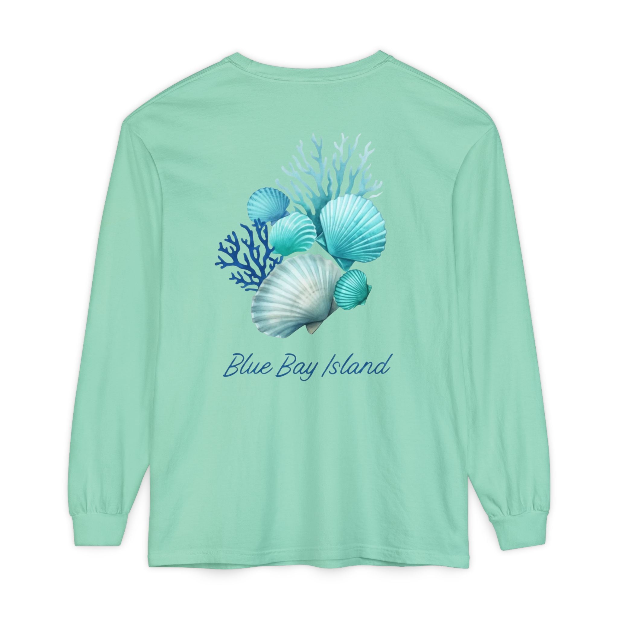 Blue Bay Island Women’s Long Sleeve – “Sea Breeze Shells” Edition