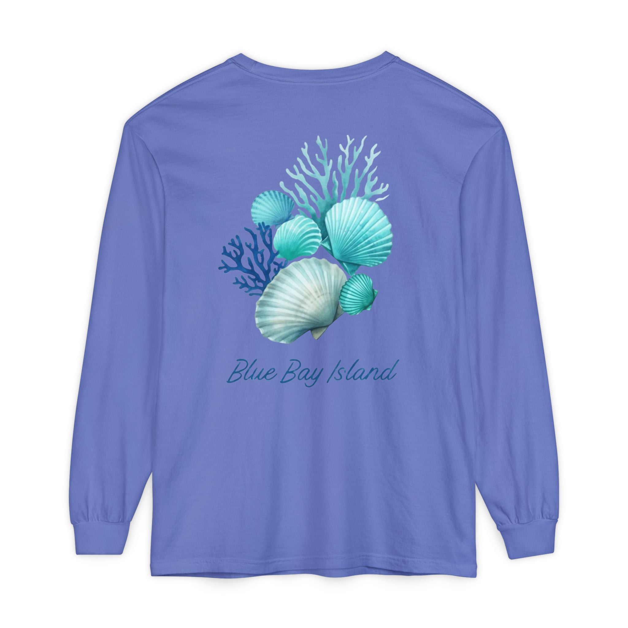 Blue Bay Island Women’s Long Sleeve – “Sea Breeze Shells” Edition