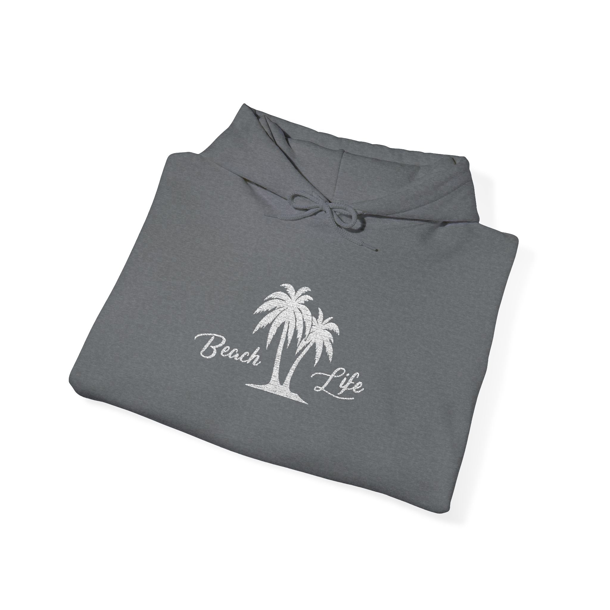 Beach Life Embroidered Hoodie Heavy Blend™ Hooded Sweatshirt