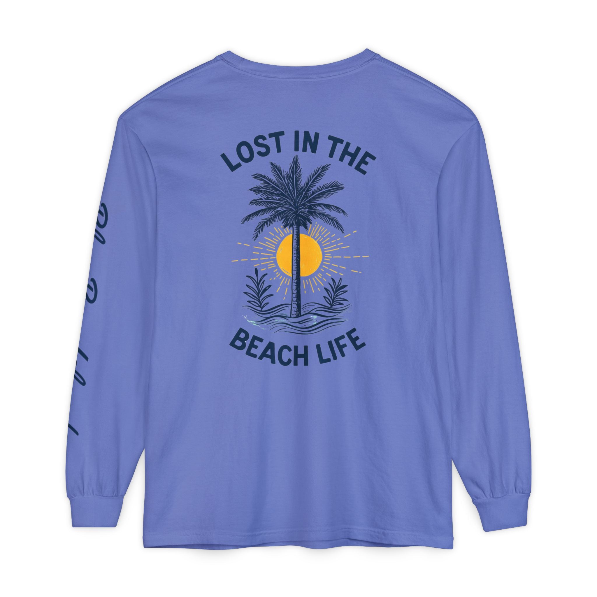 Lost in the Beach Life Long Sleeve Tee Garment-dyed Long