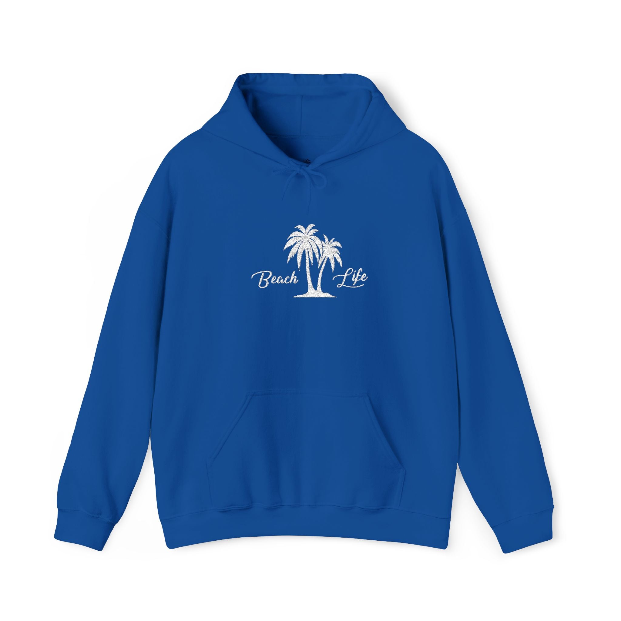 Beach Life Embroidered Hoodie Heavy Blend™ Hooded Sweatshirt