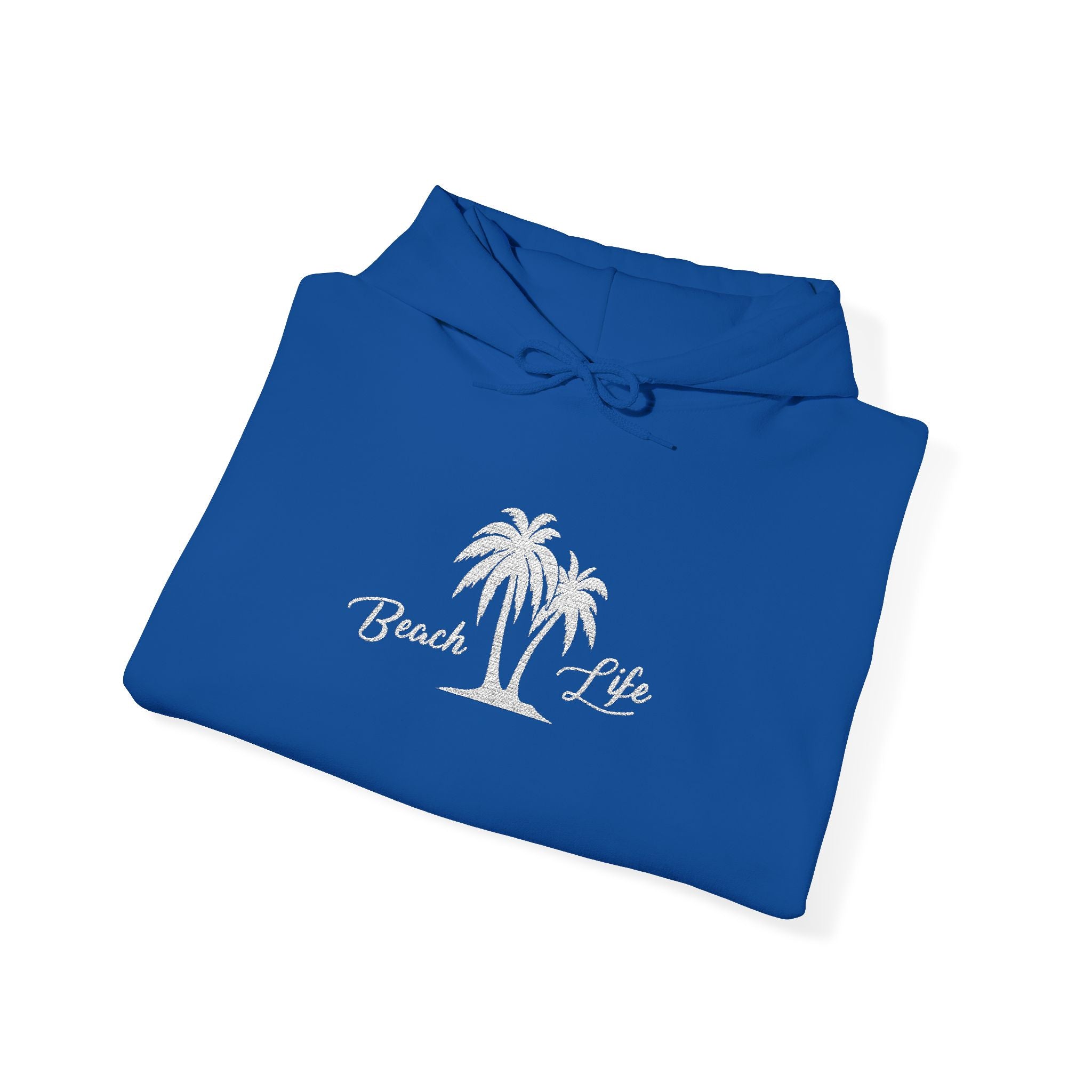 Beach Life Embroidered Hoodie Heavy Blend™ Hooded Sweatshirt