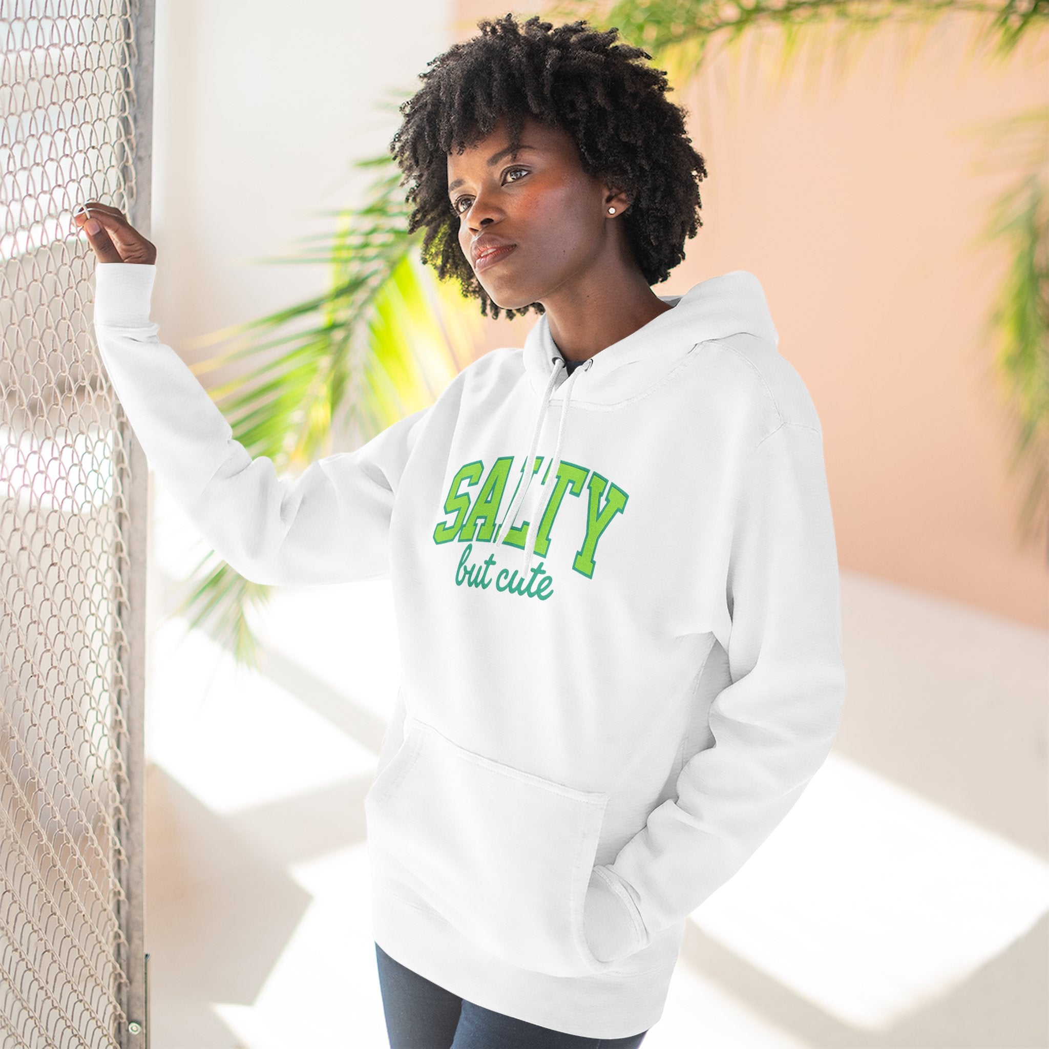 Salty but Cute – Women’s Premium Fleece Pullover Hoodie