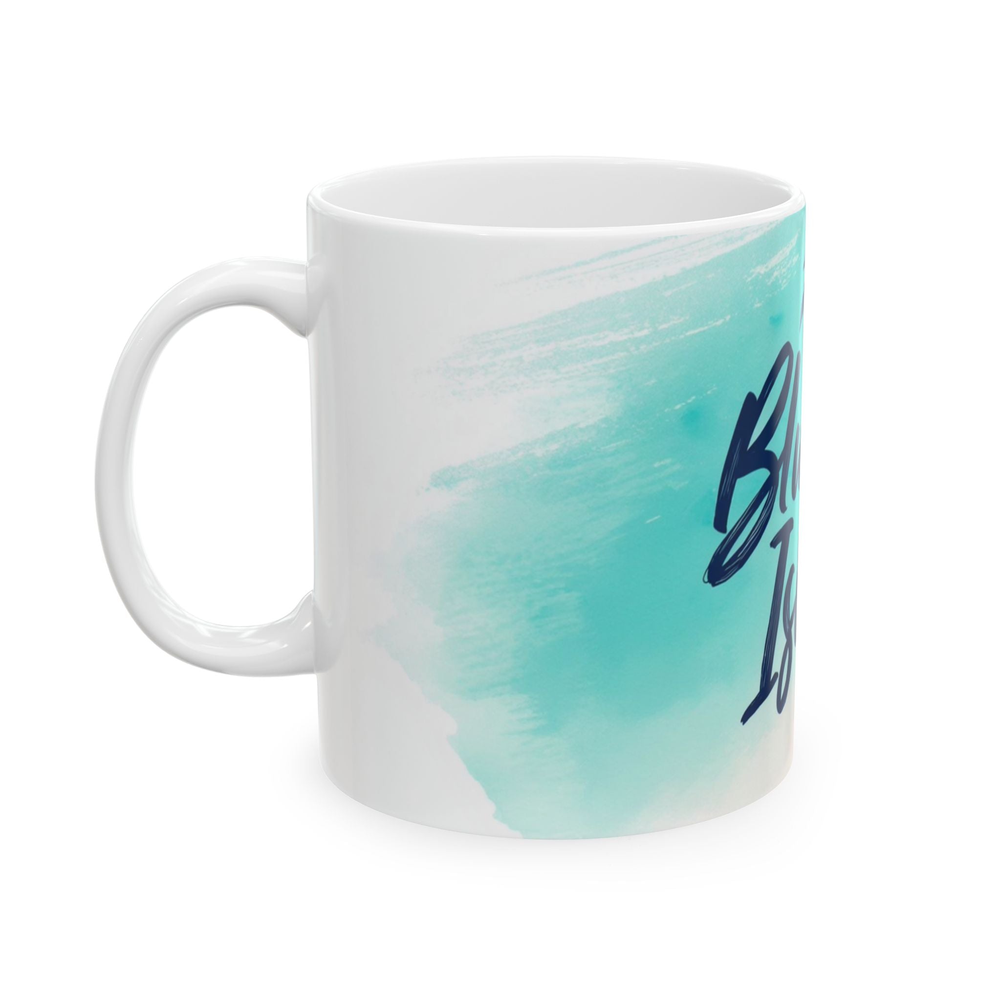 Blue Bay Island Mug – Anchor Your Morning, Island Style (11oz, 15oz)