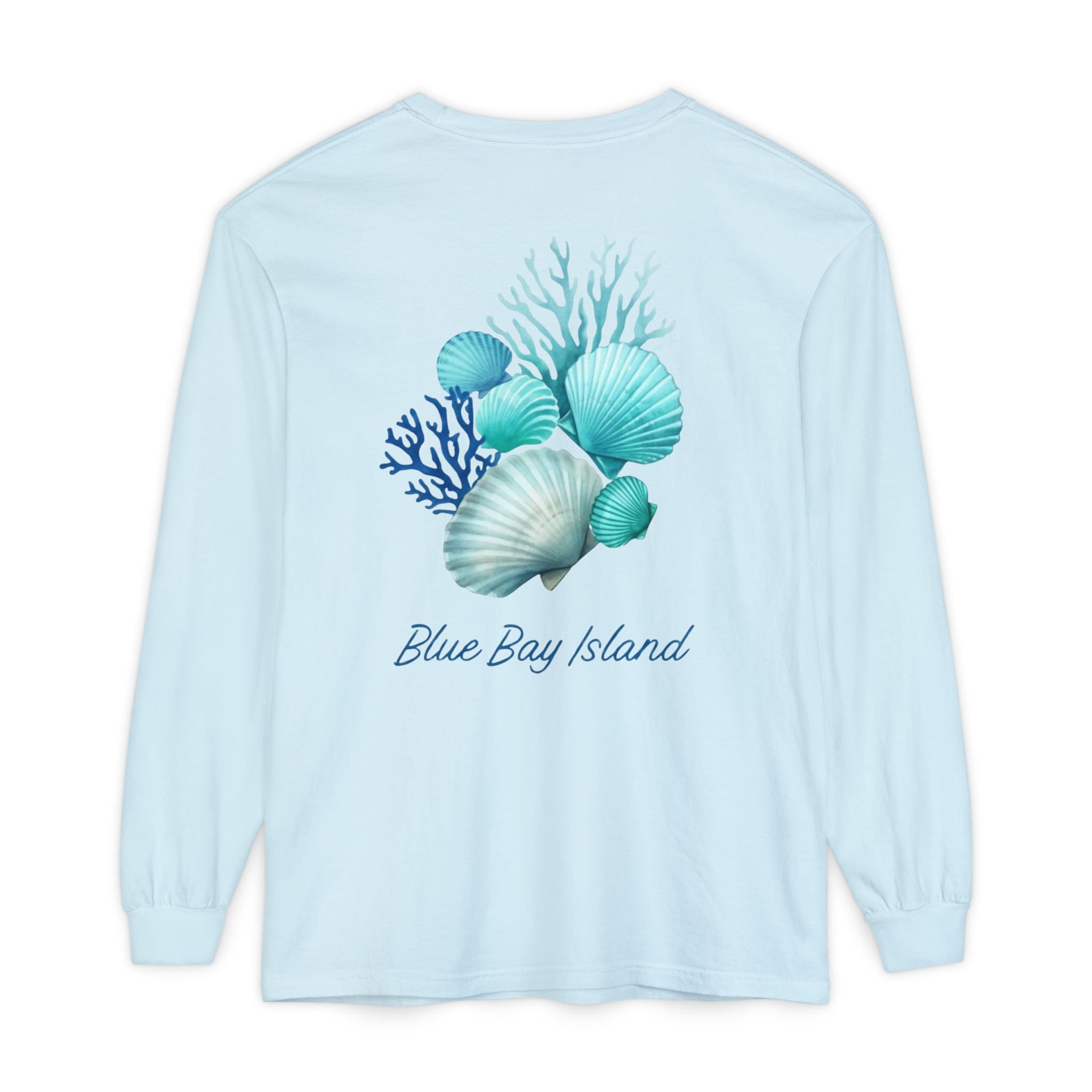 Blue Bay Island Women’s Long Sleeve – “Sea Breeze Shells” Edition