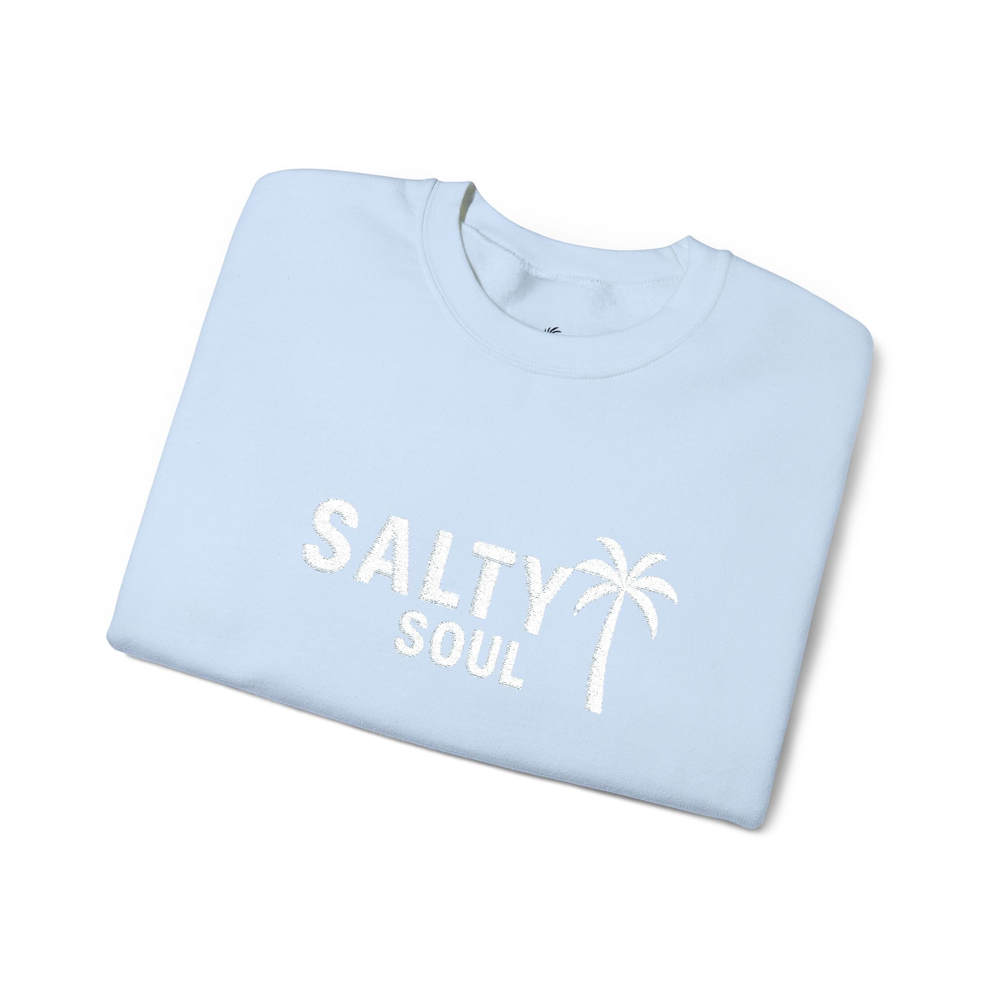 Salty Soul – Women’s Embroidered Sweatshirt Heavy Blend™ Crewneck Sweatshirt