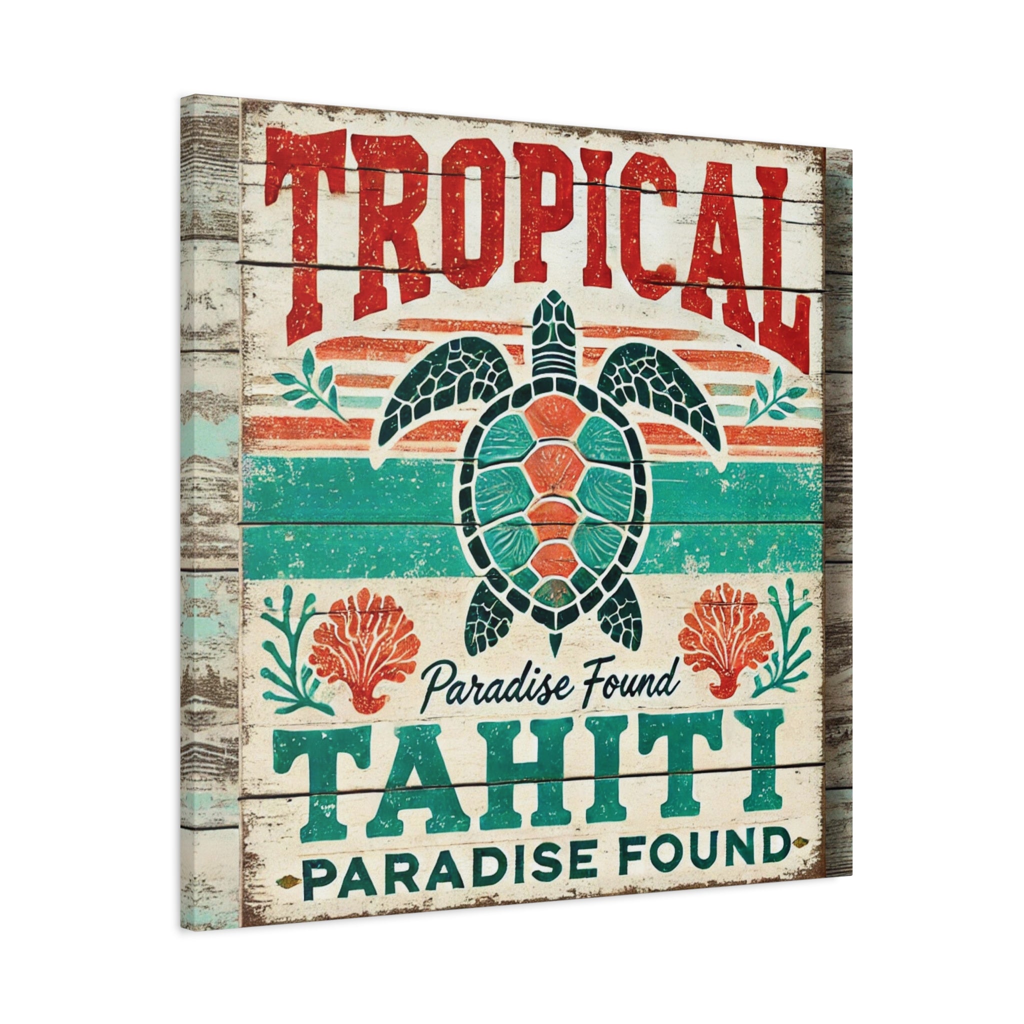 Bring Tahiti’s Tranquil Beauty Home with "Paradise Found" Wall Art Matte Canvas, Stretched, 1.25"