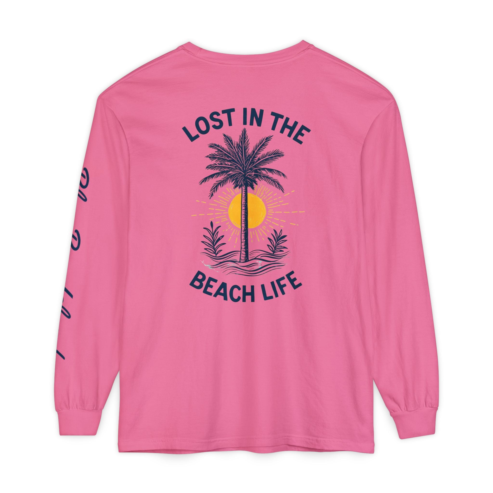 Lost in the Beach Life Long Sleeve Tee Garment-dyed Long