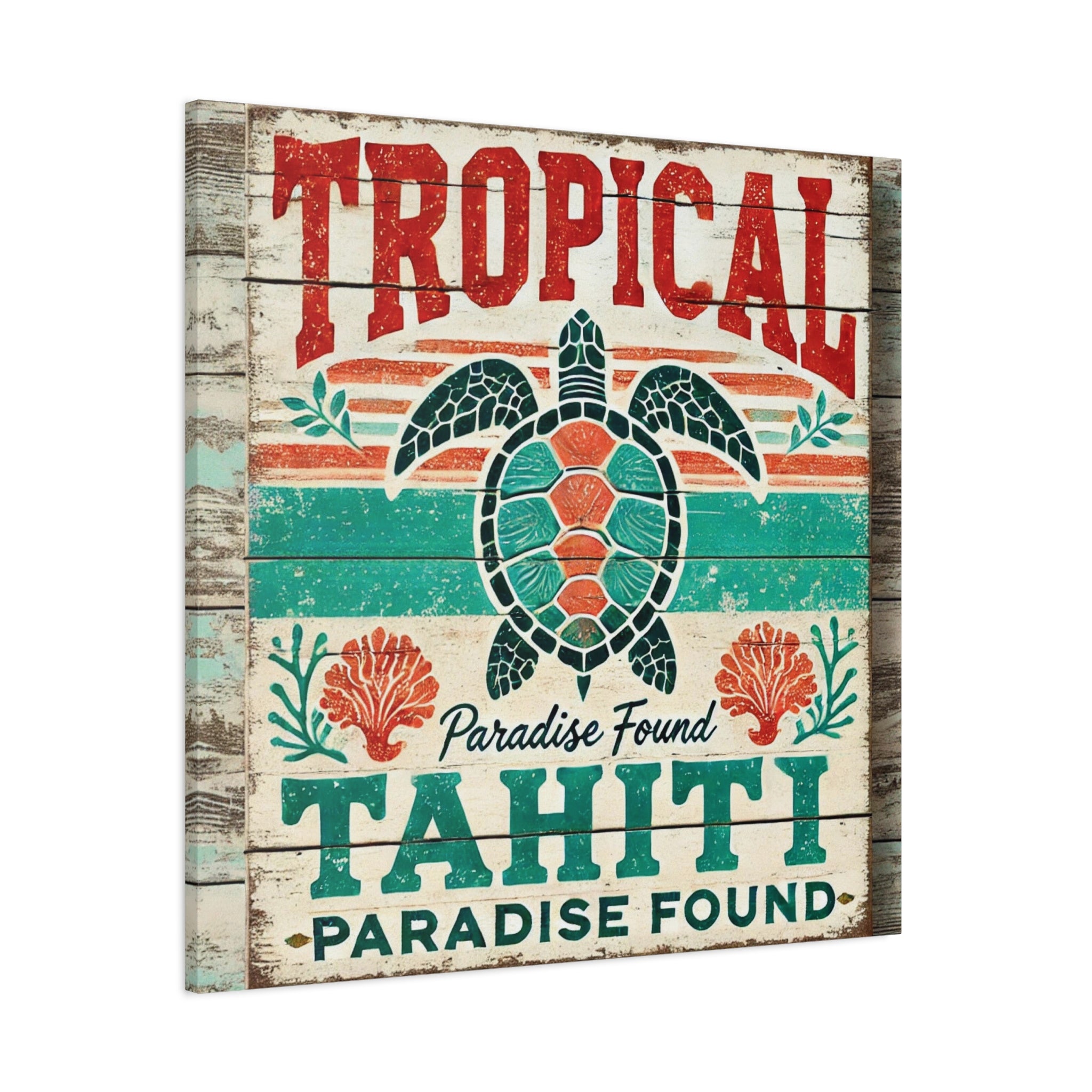 Bring Tahiti’s Tranquil Beauty Home with "Paradise Found" Wall Art Matte Canvas, Stretched, 1.25"