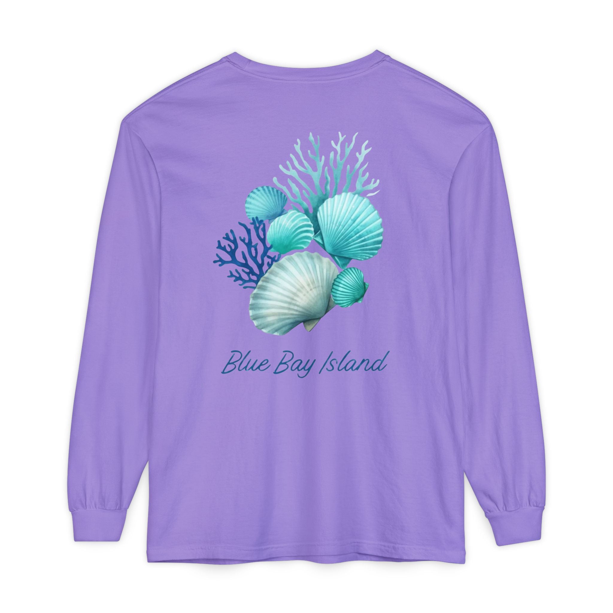 Blue Bay Island Women’s Long Sleeve – “Sea Breeze Shells” Edition