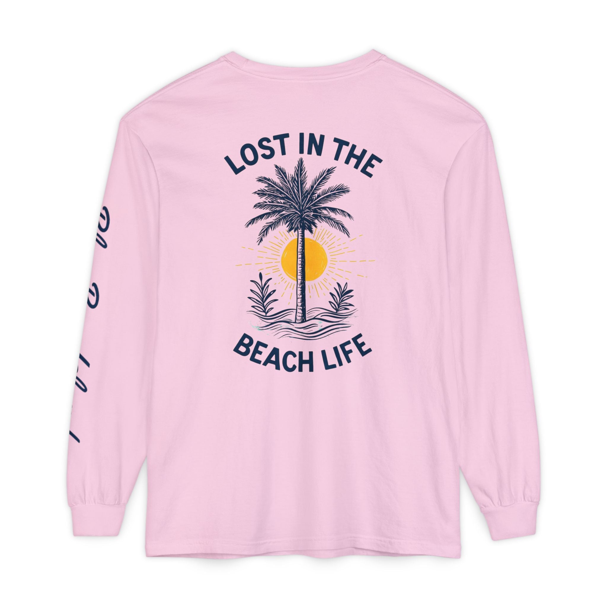 Lost in the Beach Life Long Sleeve Tee Garment-dyed Long