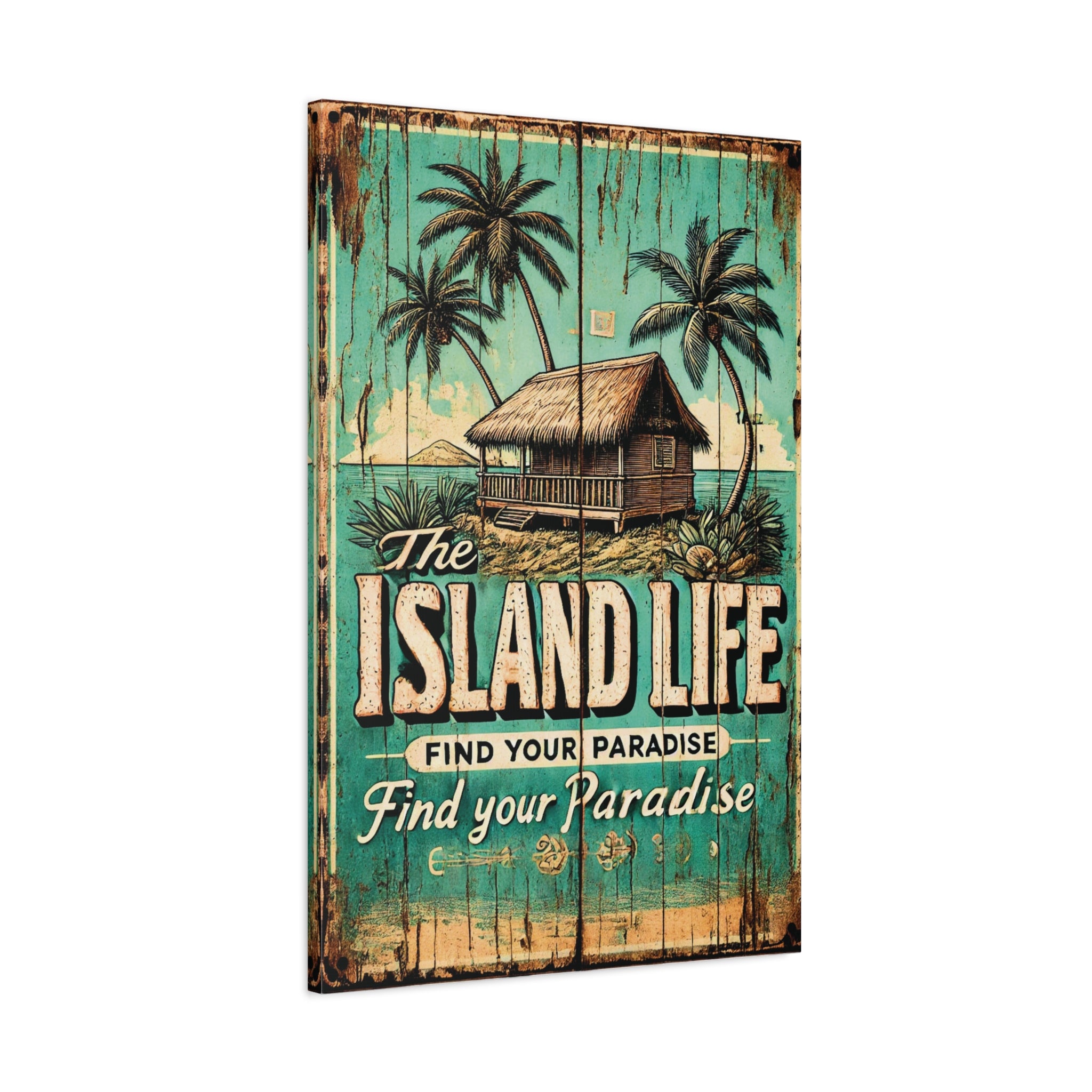 Island Life Canvas Wall Art – Bring Tropical Paradise to Your Space Matte Canvas, Stretched, 1.25"