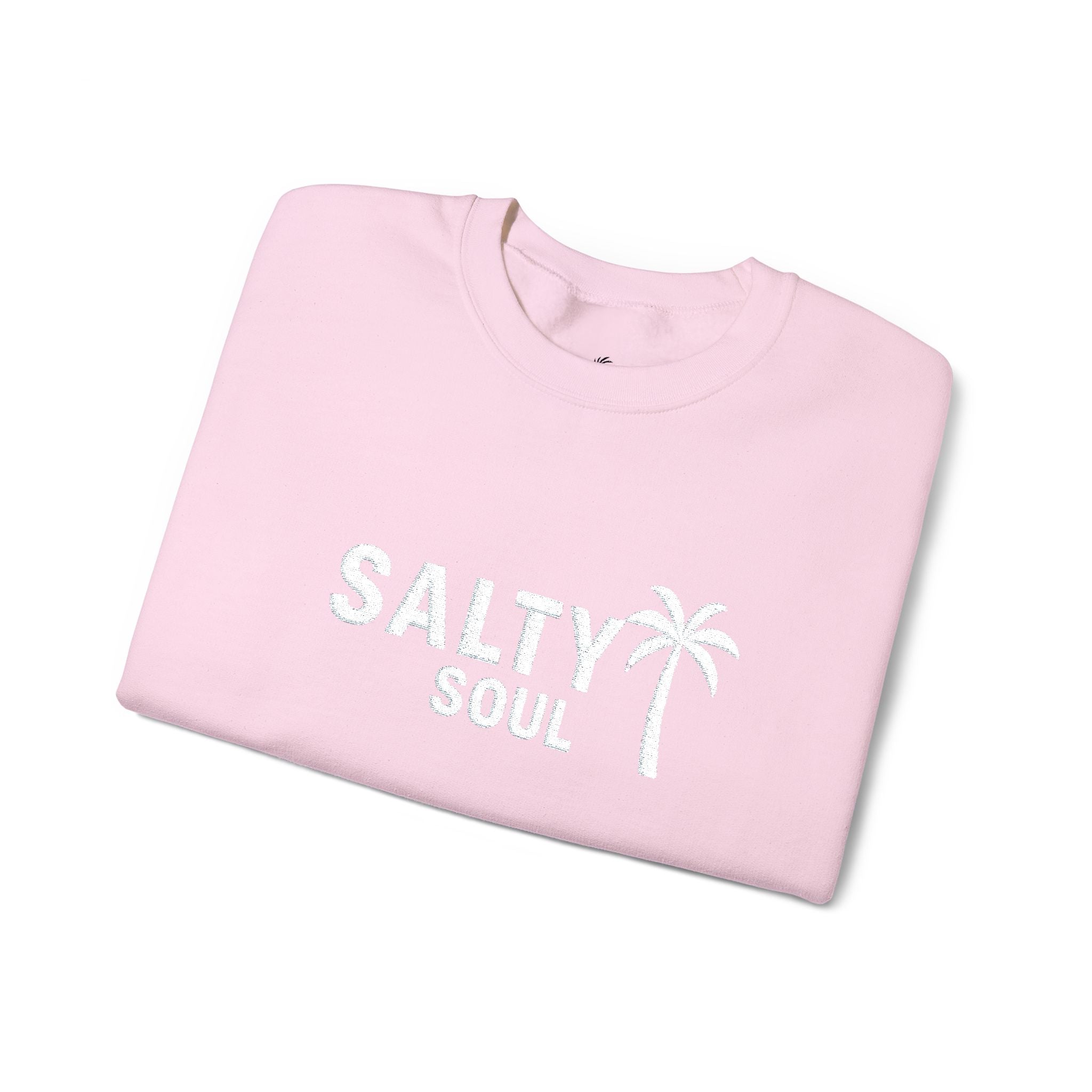 Salty Soul – Women’s Embroidered Sweatshirt Heavy Blend™ Crewneck Sweatshirt