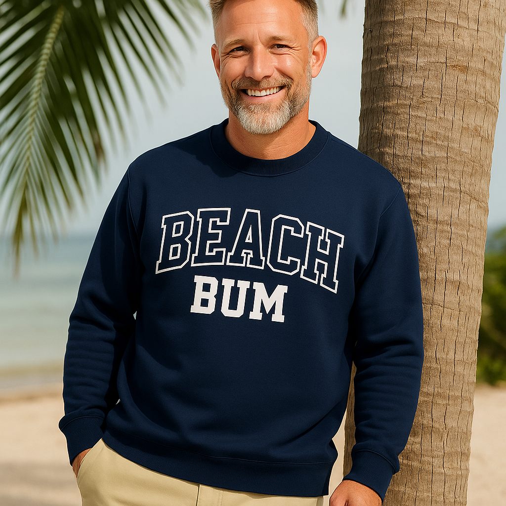 "Beach Bum" Sweatshirt – Where Comfort Meets Island Daydreams