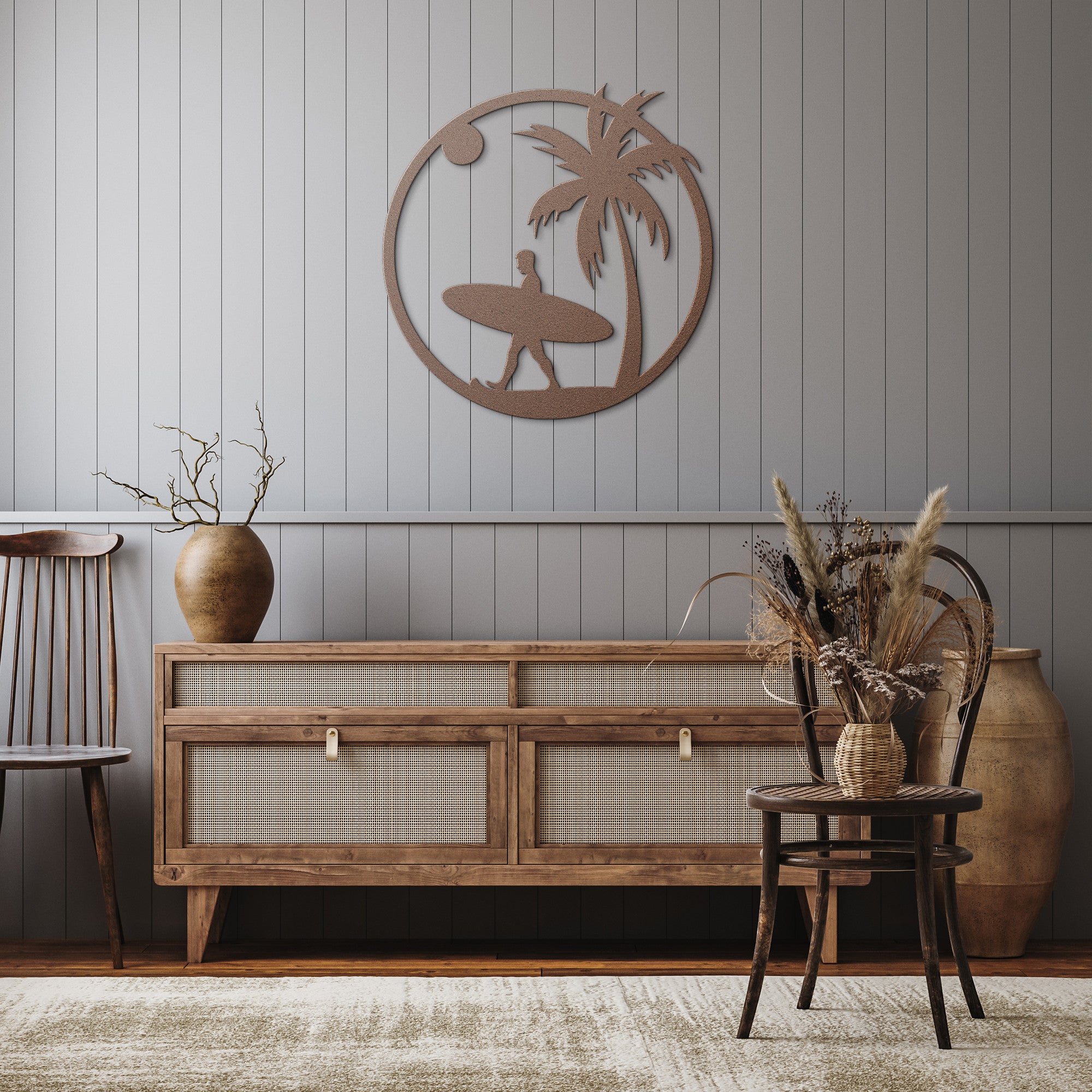 Surfer's Journey Metal Wall Art